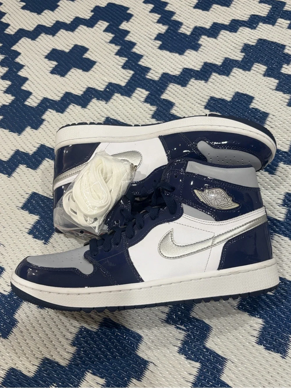 Nike Air Jordan 1 High Golf Shoes 'Midnight Navy' Men’s Size 9 New